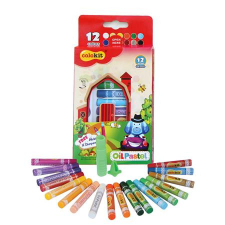 COLOKIT Olajpasztell kréta COLOKIT "Oil Pastel", 12 különböző szín kréta