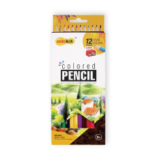 COLOKIT Színes ceruza készlet, hatszöglet&#369;, hegyez&#337;vel, colokit, 12 különböz&#337; szín cpc-c012 színes ceruza