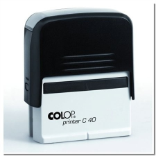 COLOP Bélyegzõ, COLOP "Printer C 40", fekete cserepárnával bélyegző