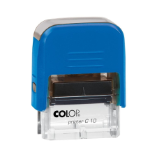COLOP Bélyegző C10 Printer Colop átlátszó kék ház/fekete párna bélyegző
