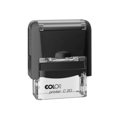 COLOP Bélyegző c20 colop fekete átlátszó ház/fekete párna bélyegző
