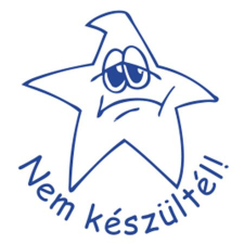 COLOP Bélyegző, motivációs, Nem készültél!, COLOP &quot;N43-kék&quot;, kék bélyegző