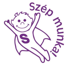 COLOP Bélyegző, motivációs, Szép munka!, COLOP "N43-kék", lila bélyegző