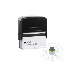 COLOP C 50 bélyegző - fekete ház / fekete párna bélyegző
