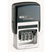 COLOP Dátumbélyegző, COLOP S 260, fekete párna (IC106600) bélyegző
