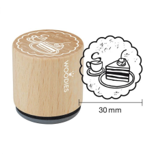 COLOP Gumibélyegző - Coffee and cake - Woodies Rubber Stamp (1 db) bélyegző