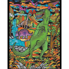 Colorvelvet Bársony kép - T-Rex (CVL34) kreatív és készségfejlesztő