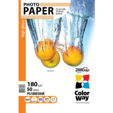 ColorWay CW-PG1800504R High Glossy fotópapír 10x15cm/50db fényes fotópapír