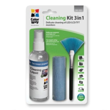 ColorWay Tisztítószer szett CW-1031, 3 in 1 (cleaning kit 3 in 1 for Screen and Monitor Cleaning) tisztító- és takarítószer, higiénia