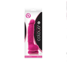  Colours Dual Density 5 inch Dildo Pink műpénisz, dildó