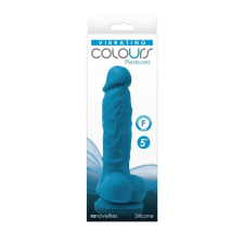  Colours - Pleasures - Vibrating - 5" Dildo - Blue vibrátorok