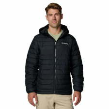 Columbia Powder Lite II kapucnis kabát 2086941010 férfi fekete M férfi kabát, dzseki