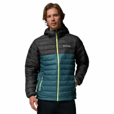 Columbia Powder Lite II kapucnis kabát 2086941429 férfi fekete L férfi kabát, dzseki