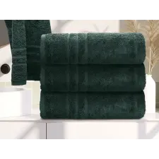  Comfort fürdőlepedő 70 x 140 cm sötétzöld, 100% pamut lakástextília