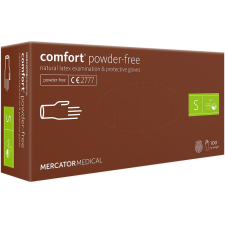 Comfort Púdermentes Latex kesztyű 100db S Powder-free védőkesztyű