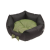 Comfy Kifutó termék Comfy Lola Bed | Peremes fekhely (fekete,zöld) kutyák részére - 50x50x20 cm