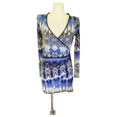  Comma kék hosszú ujjú női ruha (méret: 34)