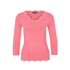 Comma rózsaszín, v-nyakú női pulóver – 44