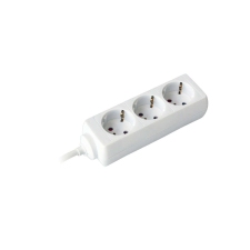 Commel elosztó, hosszabbító, 3-as, érintésvédelemmel, fehér, 10m, 16A, 3500W hosszabbító, elosztó