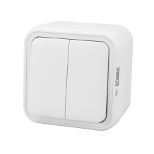 Commel kültéri falon kívüli csillárkapcsoló 105 fehér IP55 villanyszerelés