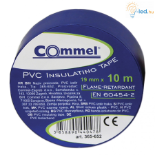 Commel Szigetelő Szalag 19mm x 10m - kék - 365-652 villanyszerelés