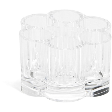 Compactor ecsetekhez és kozmetikai holmikhoz, átlátszó műanyag bútor