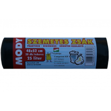 Competent Szemeteszsák 48x52 25 literes fekete, 10 mikron tisztító- és takarítószer, higiénia