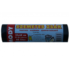 Competent Szemeteszsák 55x68 60 literes fekete, 10 mikron tisztító- és takarítószer, higiénia