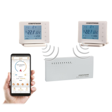 COMPUTHERM E800RF multizónás WI-fi termosztát vezeték nélküli érintőgombos vezérlőkkel beépíthető gépek kiegészítői