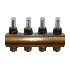 Computherm MF03 1"-os áramlásmérővel szerelt 8 leágazásos osztó villanyszerelés