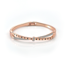 Concepción kristályos masni karkötő rosegold karkötő