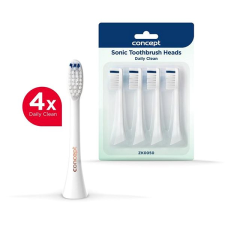 Concept ZK0050 pótfej PERFECT SMILE ZK500x Daily Clean elektromos fogkeféhez, 4db, fehér pótfej, penge