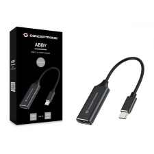 Conceptronic ABBY03B USB-C to HDMI Adapter kábel és adapter
