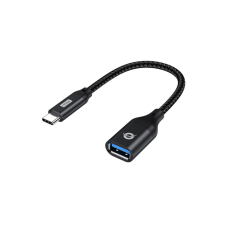 Conceptronic ABBY18B USB-C to USB-A OTG Adapter Black kábel és adapter