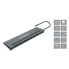 Conceptronic DONN17G 100W Univerzális Dokkoló laptop kellék