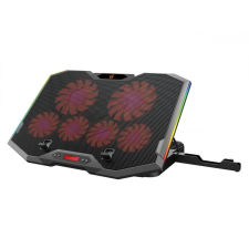  Conceptronic THYIA01B ERGO RGB 6-Fan Gaming Laptop Cooling Pad with Mobile Holder Black laptop kellék