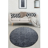  Conceptum Hypnose Carpet (100 cm) White Black Tessuto DJT
