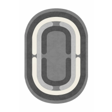  Conceptum Hypnose Carpet (100 x 300) Anthracite Sftkece047-Oval lakástextília
