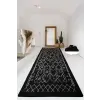  Conceptum Hypnose Hall Carpet (80 x 300) Black White Chart - Black
