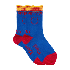 Cóndor Klasszikus gyerek Barcelona zokni - kék - 32-35
