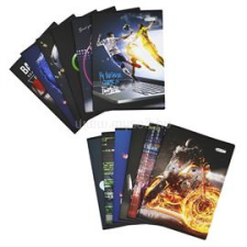 Connect Füzet A5, 40lap, kockás 80g. Matt + UV lakk borító, (CONNECT_33785) füzet