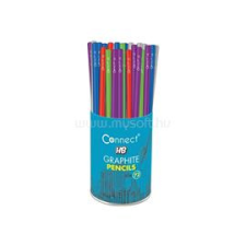 Connect Grafitceruza HB, színes, kerek test,72 db/csomag, (CONNECT_55997) ceruza