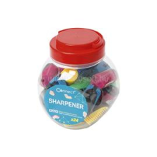 Connect Hegyező 1 lyukú műanyag, tartályos különféle színek (CONNECT_32350) hegyező