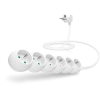 Connect IT hosszabbító, 230V, 6 aljzat, 2m, fehér