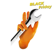 Connect Kesztyű Grippaz 100% Nitril 11/XXL - dobozos 50 db-os - NARANCS védőkesztyű