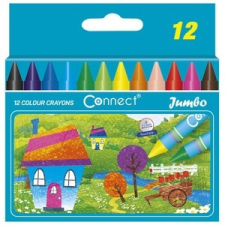 Connect Zsírkréta CONNECT Jumbo, 12db-os készlet, 11mm-es átmérő kréta