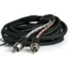 Connection BT2 100.2 kétcsatornás RCA összekötő kábel 1 m, dupla árnyékolással és remote vezetékkel