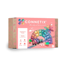 Connetix csempe - Mágneses építőkészlet Pastel XXL 202 db mágneses építőjáték