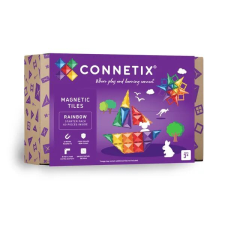  Connetix csempe - Mágneses építőkészlet Rainbow Starter Set 60 db barkácsolás, építés