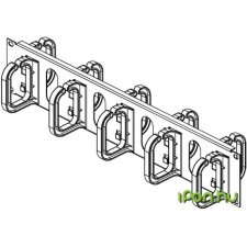 CONTEG Kábelvezető panel 19" DP-VP-P4 szerver